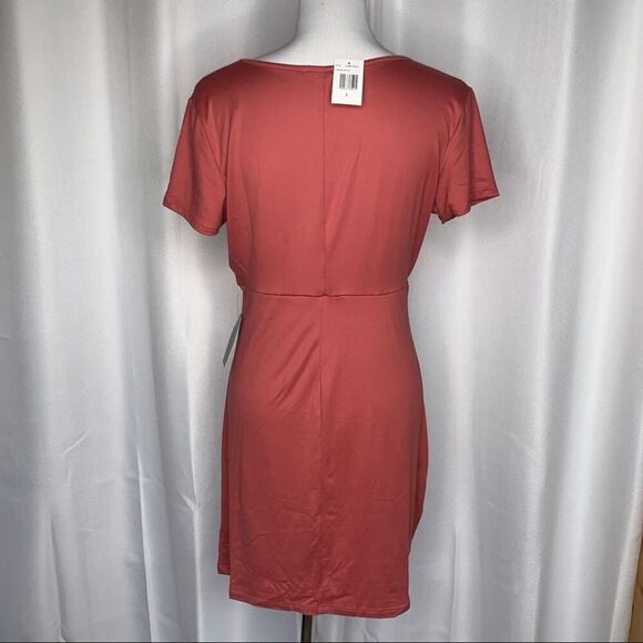 Vanity Room Ruched Side T-shirt Dress Sz Lg - Picture 4 of 7